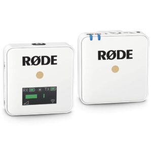 rode wireless go compact wireless microphone system - white