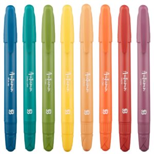 blieve - bible highlighters no bleed, cute bible journaling school supplies, 8 pack assorted colors, study gel highlighters set and bible accessories (vivid)