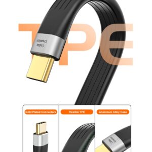 CableCreation Short USB 3.1 A to Type C Cable 5 inches USB Type C Cable 3A Fast Charging USB C to A FPC Cable 5Gbps Compatible with Quest Link, MacBook iPad Pro S22 S21/S20, SSD, etc. 12cm Black