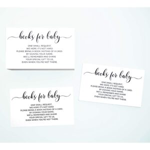 books for baby cards, baby shower invitation insert card, Gender Neutral 100