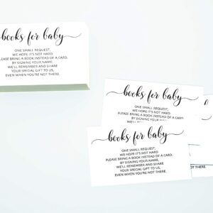 books for baby cards, baby shower invitation insert card, Gender Neutral 100