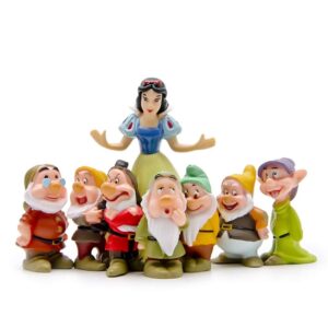 lbylyh home decor ornament gift cute 7 dwarfs snowwhite princess miniature figurine children gift resin craft fairy garden ornament