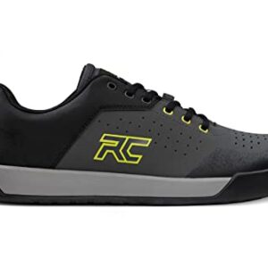 Ride Concepts Men's Hellion 2021 Flat Pedal Mountain Bike Shoe Charcoal/Lime, 9.5 M US