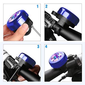 ZYCCW Customized Design Bike Bicycle Bell, Loud Long Crisp Clear Sound for Adults Kids Mountain Road Bike BMX Electric Bike (Nebula Unicorn)