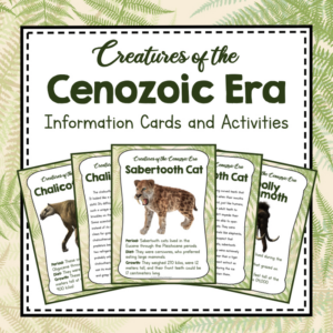 paleontology unit study- creatures of the cenozoic era