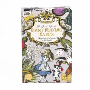 Professor PUZZLE The Queen’s Guard Giant Playing Cards - Alice in Wonderland Themed Jumbo Playing Cards for All Card Games. Wonderland Games