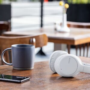 Sony WHCH710N Noise Cancelling Wireless Over-Ear Headphones - White