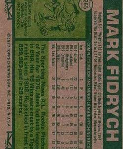 1977 Topps #265 Mark Fidrych RC - NM