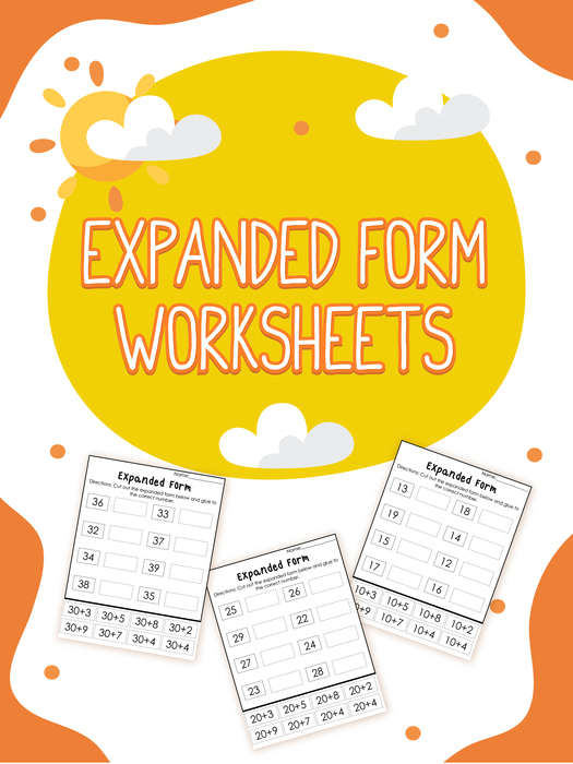 Expanded Form Worksheets