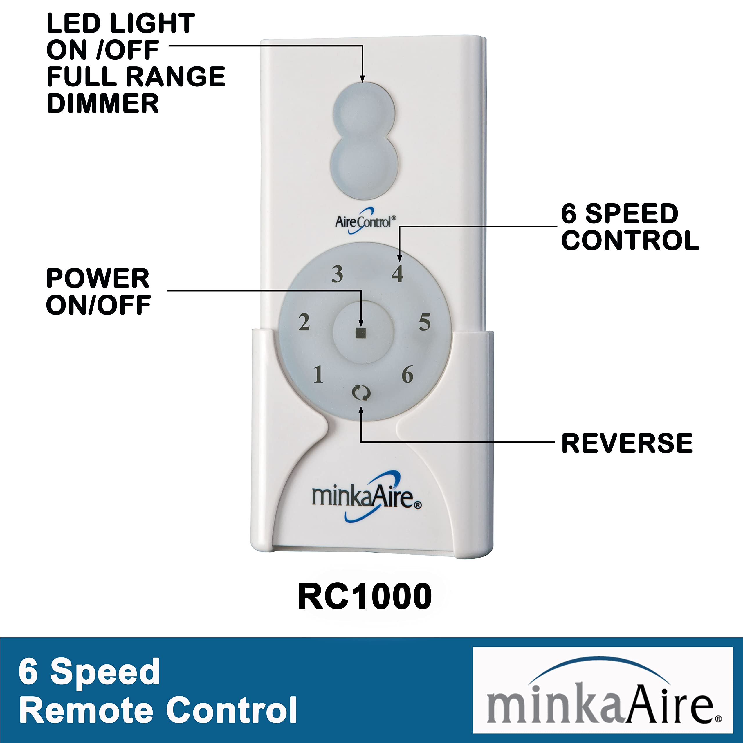 MINKA-AIRE F749L-BNK Skyhawk 60 Inch LED Ceiling Fan with Carved Wood Blades, Integrated LED Light and DC Motor in Burnished Nickel Finish