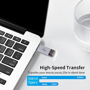 picK-me USB C Flash Drive, 2-in-1 USB 3.0 Thumb Drive, Dual USB Memory Stick Drive High Speed, for Type-C Android Smartphones Tablets and New MacBook (16GB)