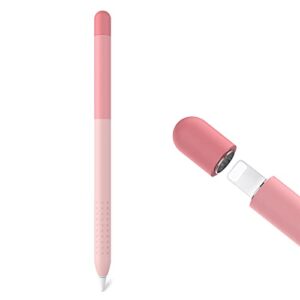 delidigi pencil case compatible with apple pencil 1st generation case, gradient color silicone protective case sleeve cover accessories for apple pencil 1st gen