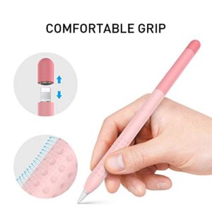 Delidigi Pencil Case Compatible with Apple Pencil 1st Generation Case, Gradient Color Silicone Protective Case Sleeve Cover Accessories for Apple Pencil 1st Gen