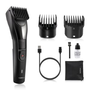 suprent adjustable beard trimmer for men with precision dial, professional cordless usb-c hair trimmer with 38 adjustable lengths