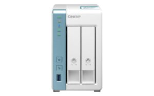 qnap ts-231k 2 bay home nas with two 1gbe ports