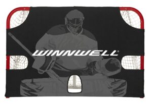 winnwell hockey goal shooting target - 52" heavy duty shooter trainer tutor | training & practice accuracy equipment for ice hockey & street hockey