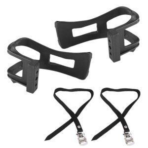 Bike Pedal Straps Clips Mountain Road Bike Pedals Straps Non Skid Toe Clip for Bike Accessory