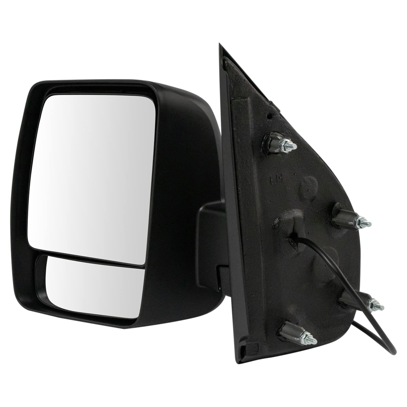 TRQ Mirror Power Black Textured Driver Side Left for Nissan NV 1500 2500 3500