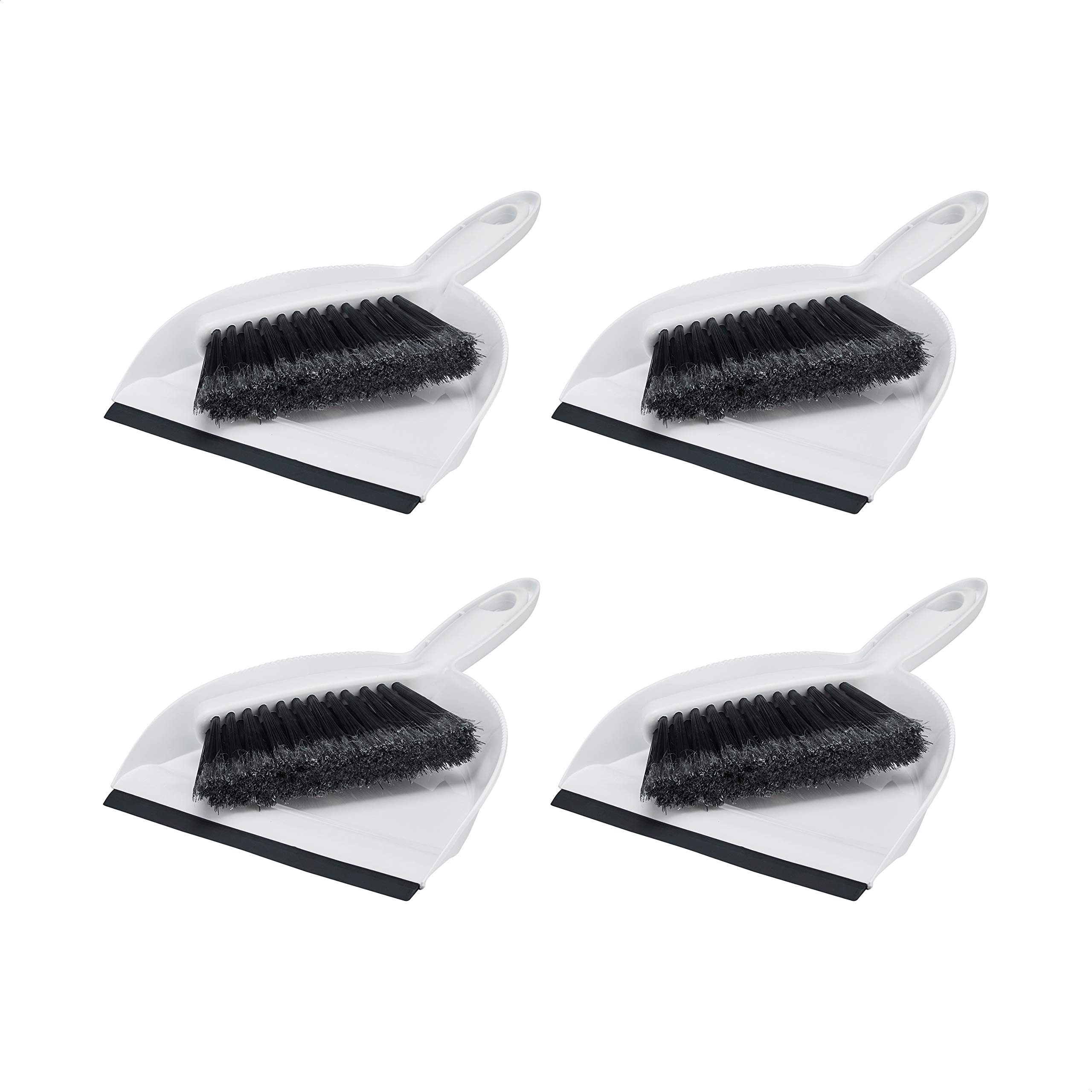 AmazonCommercial Mini Brush and Dustpan Set - 4-Pack