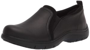 dr. scholl's shoes women's just start slip-resistant slip on, black, 8 wide