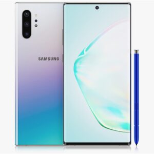 samsung galaxy note 10+ plus n975 6.8" android 256gb smartphone (renewed) (silver, t-mobile)