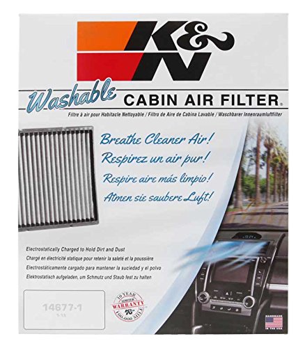 K&N Premium Cabin Air Filter: High Performance, Washable, Clean Airflow to your Cabin: Fits 2011-2019 FORD Ranger; 2015-2018 FORD Everest; 2012-2017 MAZDA BT50, VF2052