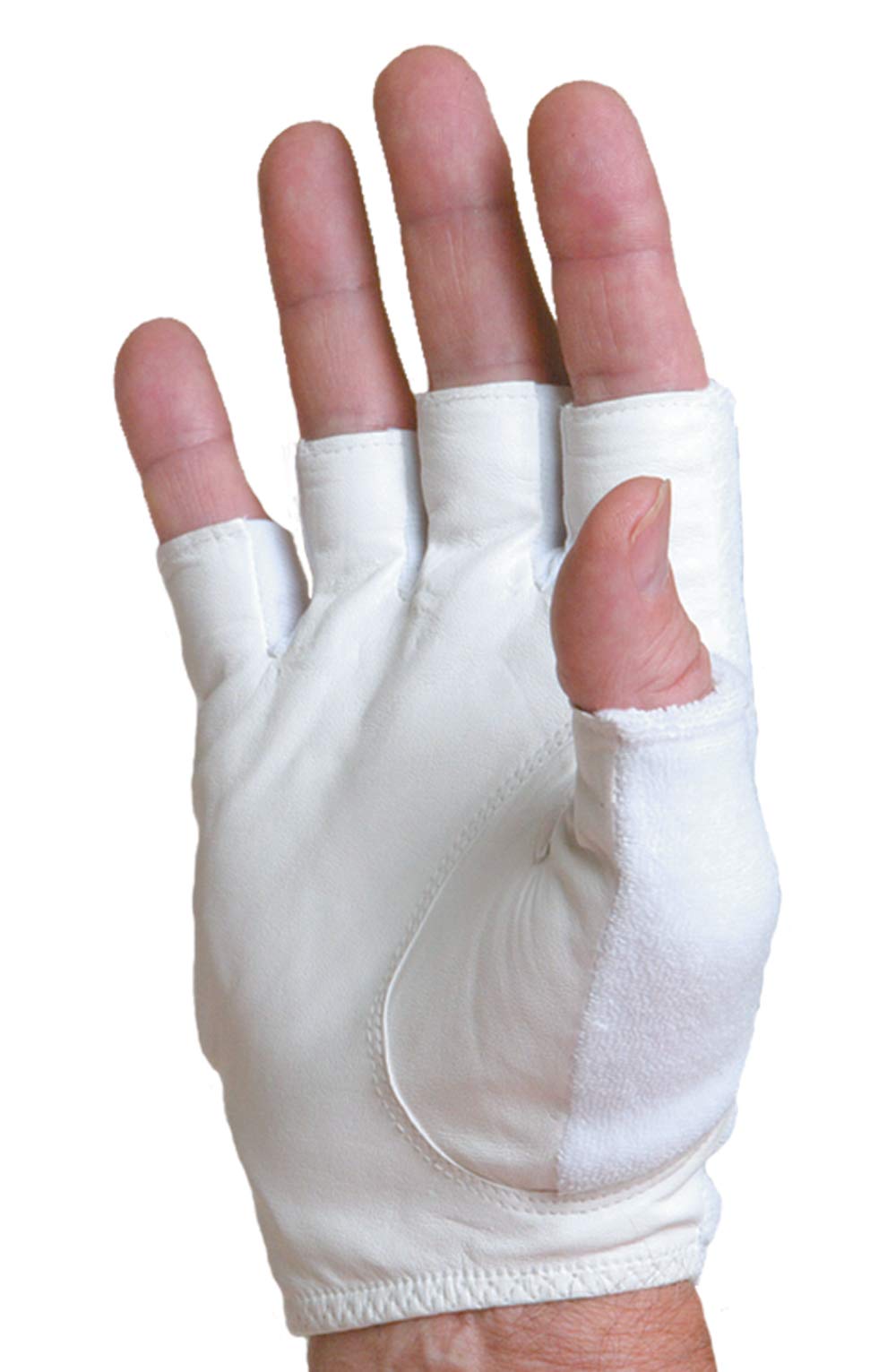 Tourna Tennis Glove-Mens Half, Finger-X-Large-Right, White (TGH-M-XL-R)