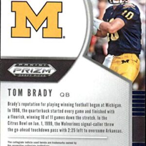 2020 Panini Prizm (NFL) Draft Picks #97 Tom Brady Michigan Wolverines Officially Licenced NCAA Collegiate and NFLPA Football Panini Panini Football Trading Card (Scan streaks are NOT on the Card Itself)