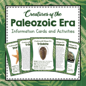paleontology unit study- creatures of the paleozoic era