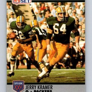 1990 Pro Set NFL Football Super Bowl 160#64 Jerry Kramer Green Bay Packers Official Trading Card of the National Football League