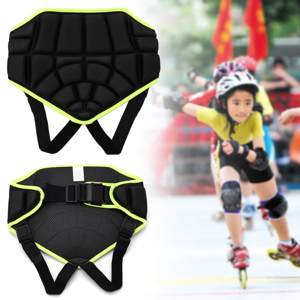 Vbestlife Butt Pad,Extreme Sports Butt Pad Ski Snow Boarding Skate Hip Protective Padded Shorts for Children