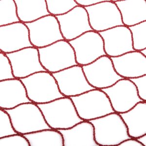Portable Adjustable Badminton Net, Volleyball Badminton Mesh Net for Outdoor Sports Entertainment Training(Red)