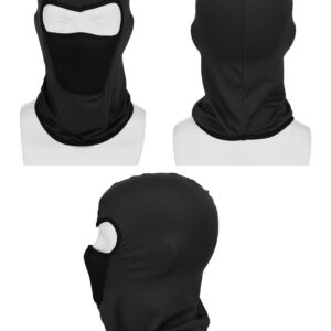 SATINIOR 9 Pieces Balaclava Ski Mask Cover Breathable Sun Dust Protection Full Face Cover for Women Men Outdoor Activities (Black, Dark Blue, Grey,Medium)