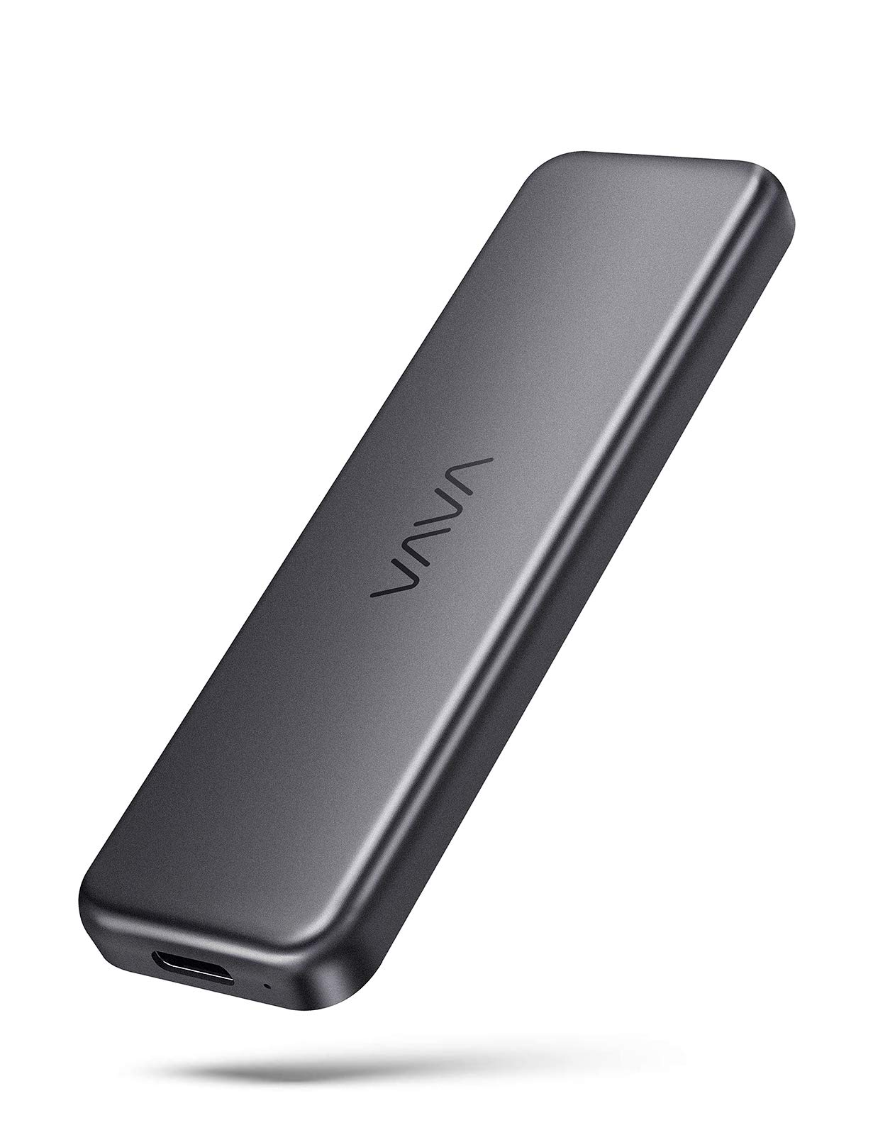 VAVA Portable External SSD Pro, 512GB Hard Drive with 540MB/S Data Transfer, NAND Flash, USB 3.1 Gen 2 Interface, ATA Lock, Mini USB C Solid State Drive