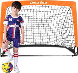 dimples excel soccer goal soccer net for backyard 4'x3', 1 pack