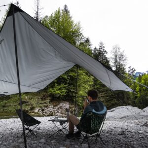 HEIMPLANET Original | Dawn Tarp XL | Waterproof Tent Tarp with 5000 mm Water Column | Supports 1% for The Planet (Grey)