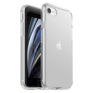otterbox iphone se (2nd gen - 2020) and iphone 8/7 (not plus) prefix series case - clear, ultra-thin, pocket-friendly, raised edges protect camera & screen, wireless charging compatible