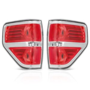 autosaver88 taillights compatible with 2009-2014 ford f150, f-150 styleside pickup truck tail light assembly replacement tail lamp passenger and driver side