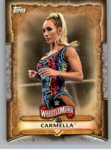 2020 topps wwe road to wrestlemania roster #wm-17 carmella wrestling trading card