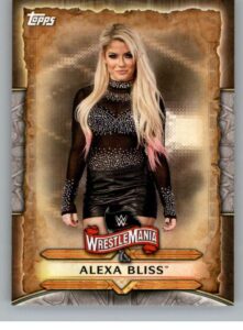 2020 topps wwe road to wrestlemania roster #wm-3 alexa bliss wrestling trading card