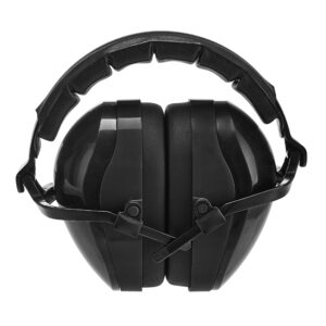 Amazon Basics Noise-Reduction Safety Earmuffs Ear Protection, One Size, Solid Black