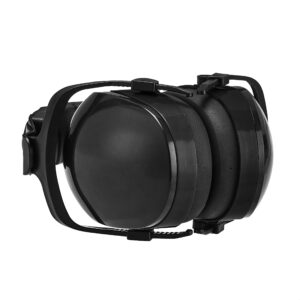 Amazon Basics Noise-Reduction Safety Earmuffs Ear Protection, One Size, Solid Black