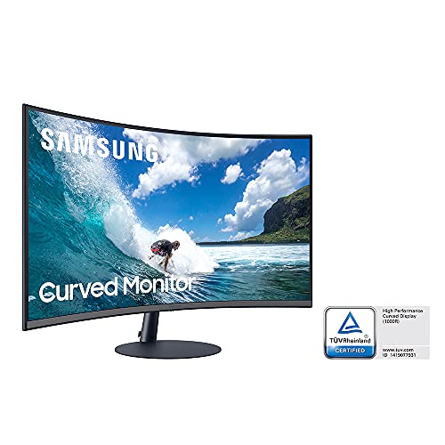 SAMSUNG 32-inch T55 Series - 1000R Curved Monitor: 75Hz, 4ms, 1080p (LC32T550FDNXZA)