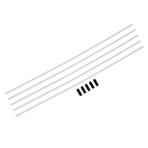 5pcs Oil Car Plastic ion Antenna Tube with Caps for RC Car 02057 White