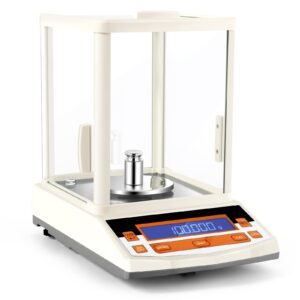 bonvoisin analytical balance 300gx1mg precision lab scale 0.001g digital analytical scale rs232 interface laboratory electronic balance lcd display with windshield (300g, 1mg)
