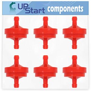 upstart components 6-pack 394358 fuel filter replacement for toro 22025 - compatible with 298090s fuel filter 150 micron