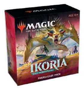 mtg magic the gathering ikoria booster prerelease pack set kit - box of 6 packs + more