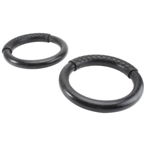 BESPORTBLE 1 Pair ABS Gymnastic Ring Fitness Rings Workouts Ring Home Fitness Ring Pro Gym Ring for Fitness (Black)