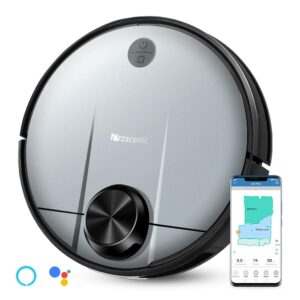 proscenic m6 pro wi-fi connected robot vacuum cleaner and mop, alexa & google home& app control, lidar navigation, robotic vacuum with mapping, 2600 pa suction and selective room cleaning