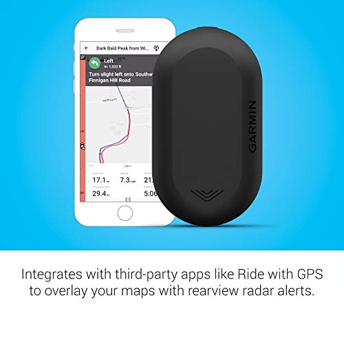 Garmin Varia RVR315, Cycling Rearview Radar with Visual and Audible Alerts for Vehicles Up to 153 Yards Away